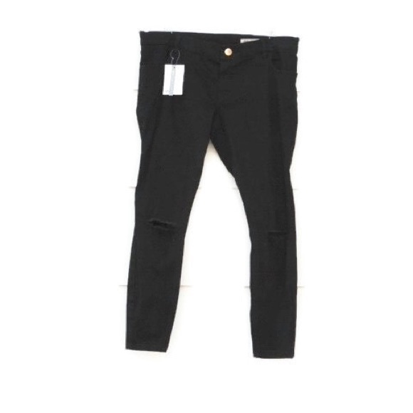 ASOS Maternity Denim Pants Ripped Bottom - Picture 1 of 5